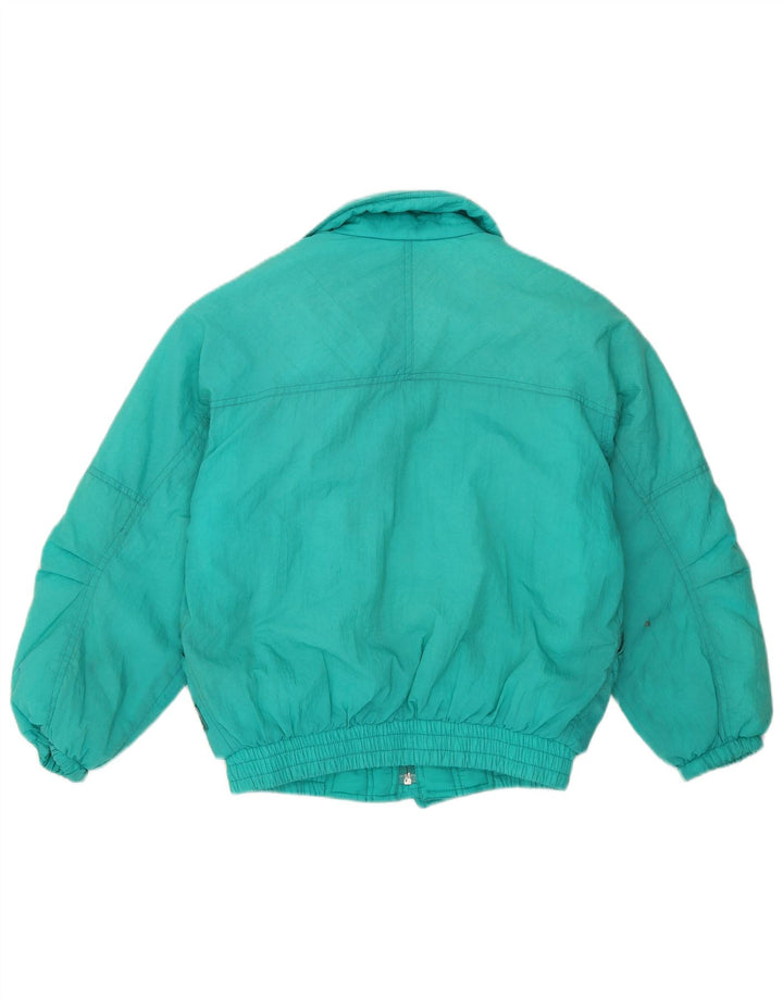 Belfe Girls Oversized Graphic Skijaška jakna 10-11 Years Green Poliamid 80s