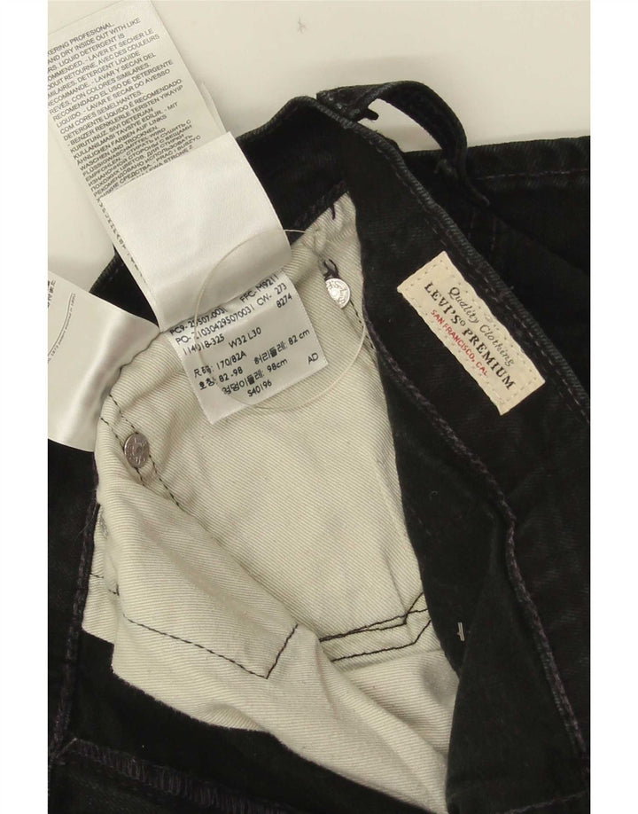 Levi's ženske ravne traperice W32 L30 crni pamuk