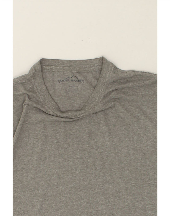 EDDIE BAUER Mens T-Shirt Top Large Grey Cotton Vintage Eddie Bauer and Second-Hand Eddie Bauer from Messina Hembry 