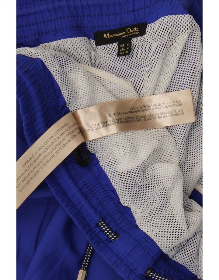 Massimo Dutti muške kratke kupaće hlače srednje plave boje od poliestera