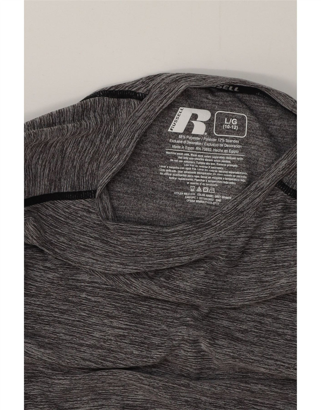 RUSSELL ATHLETIC Boys Dri-Power majica dugih rukava 10-11 godina velika siva