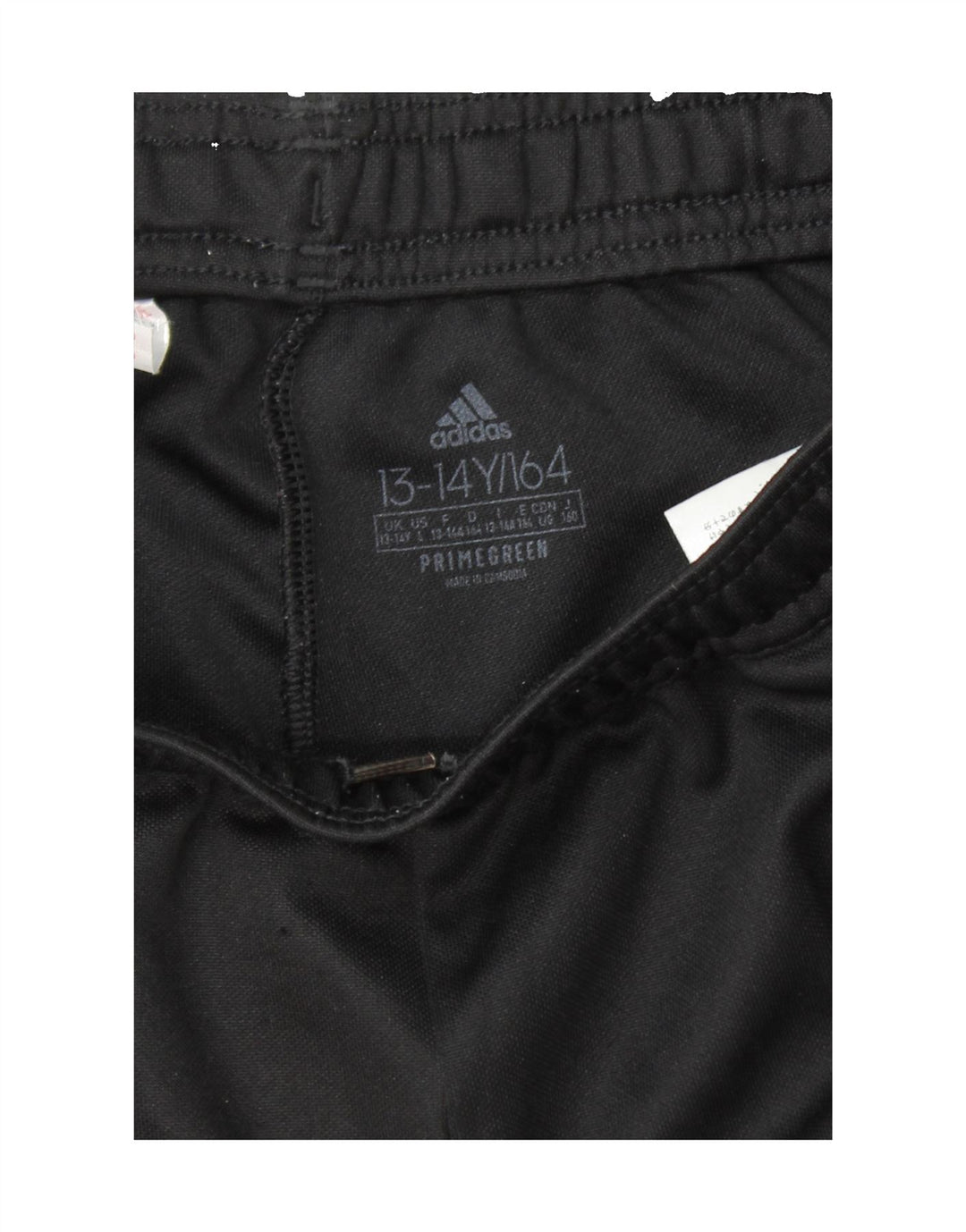 ADIDAS Boys Tracksuit Trousers 13-14 Years Black Polyester Vintage Adidas and Second-Hand Adidas from Messina Hembry 
