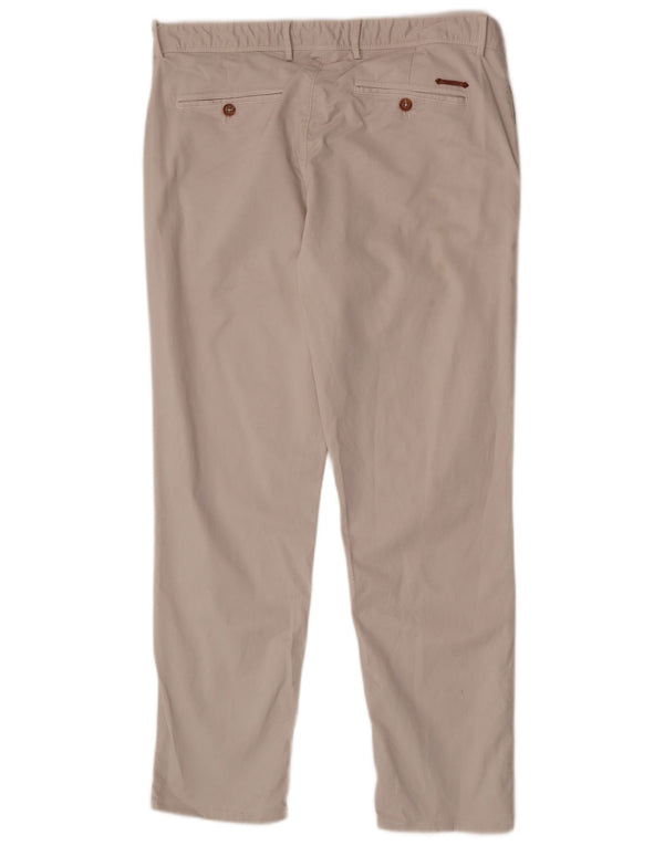 Massimo Dutti muške uske chino hlače EU 44 Large W34 L28 bež pamuk
