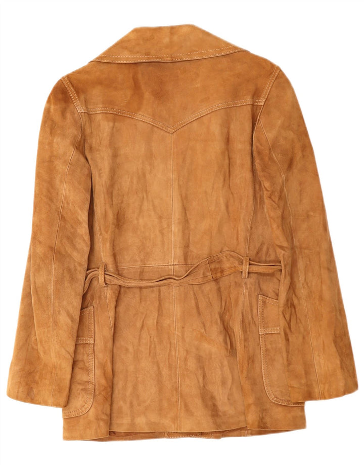 VINTAGE Ženska antilop jakna UK 14 Srednje smeđa