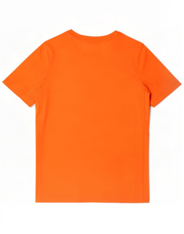 Nike Boys Dri Fit Graphic T-Shirt Top 10-11 Years Medium Orange Poliester