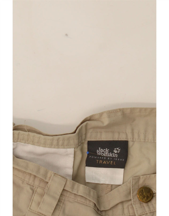 JACK WOLFSKIN Womens Cargo Shorts Large W32 Beige Polyester Modern Vintage Jack Wolfskin and Second-Hand Jack Wolfskin from Messina Hembry 
