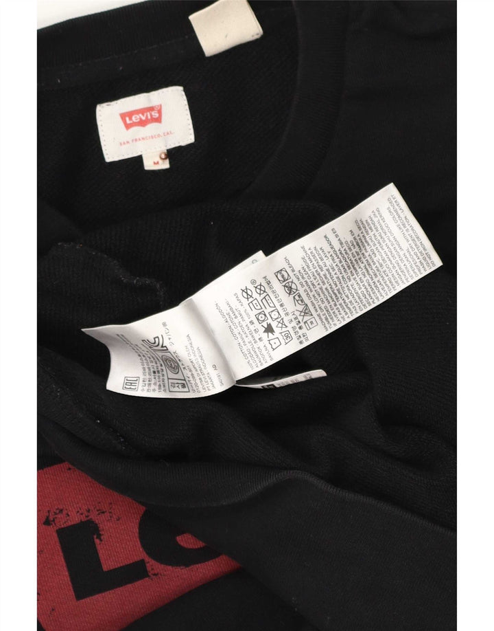 Levi's muška trenirka s grafičkim motivima Srednji crni pamuk