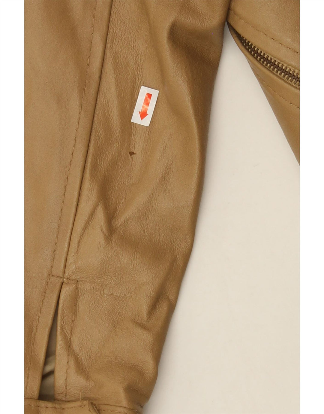 CINTI Mens Leather Jacket IT 54 2XL Beige Leather Vintage CINTI and Second-Hand CINTI from Messina Hembry 