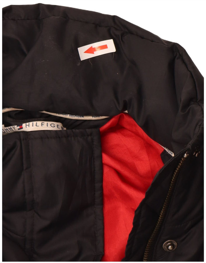 Tommy Hilfiger ženska podstavljena jakna UK 16 veliki crni poliester