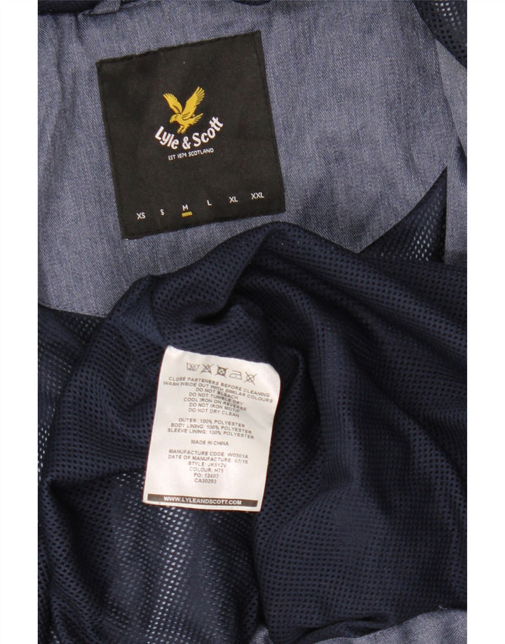 Lyle & Scott Muška kišna jakna s kapuljačom UK 38 srednje plavi poliester