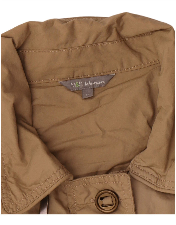 Marks & Spencer ženska vojna pomoćna jakna UK 16 Large Beige Cotton