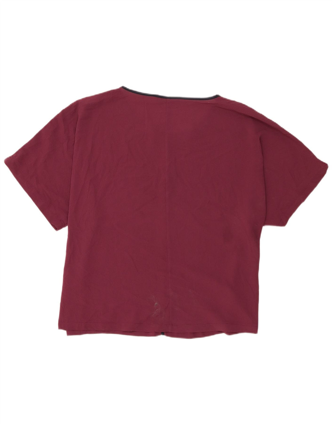 Marks & Spencer Ženski obični gornji dio bluze UK 20 2XL Bordo poliester