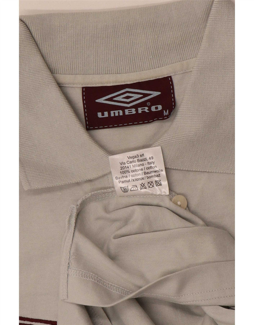 Umbro muška grafička polo majica srednje sivi pamuk