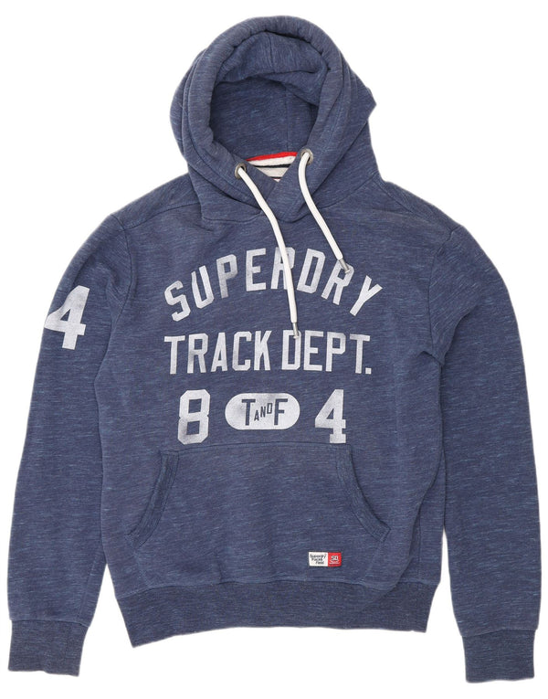 Superdry muška majica s kapuljačom s kapuljačom srednje tamnoplave boje s flekama