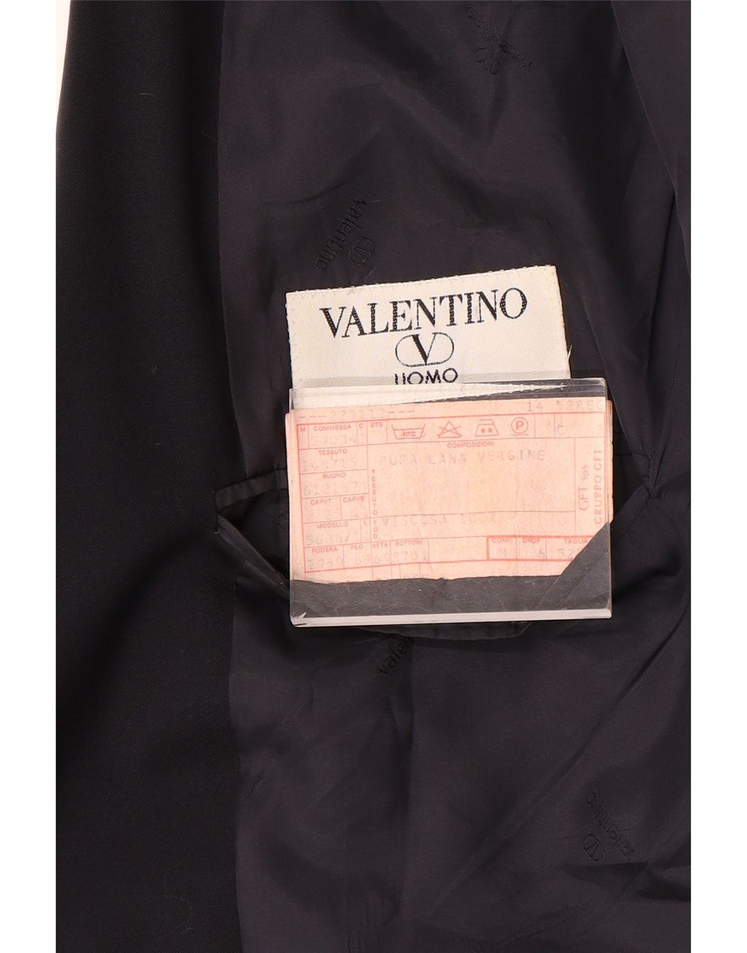 Valentino muška jakna s 2 gumba IT 52 XL tamnoplava vuna