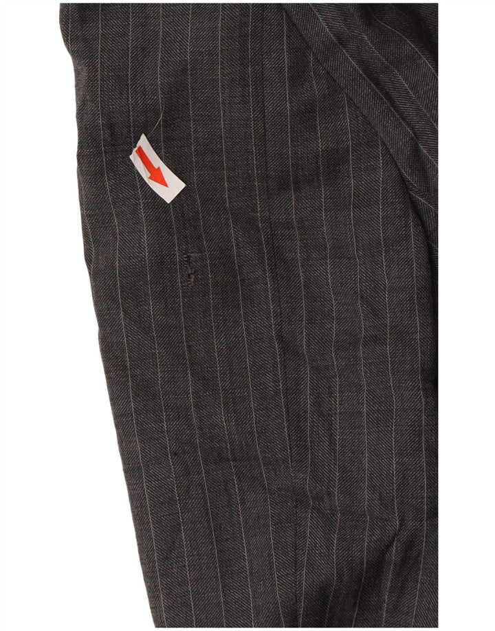 Marks & Spencer muška jakna sako s 2 gumba UK 44 XL siva vuna na pruge