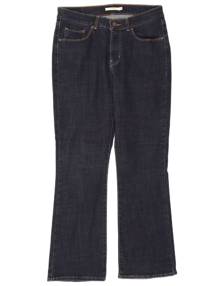 LEVI'S ženske traperice s klasičnim bootcutom US 10 Large W30 L30 tamnoplavi pamuk