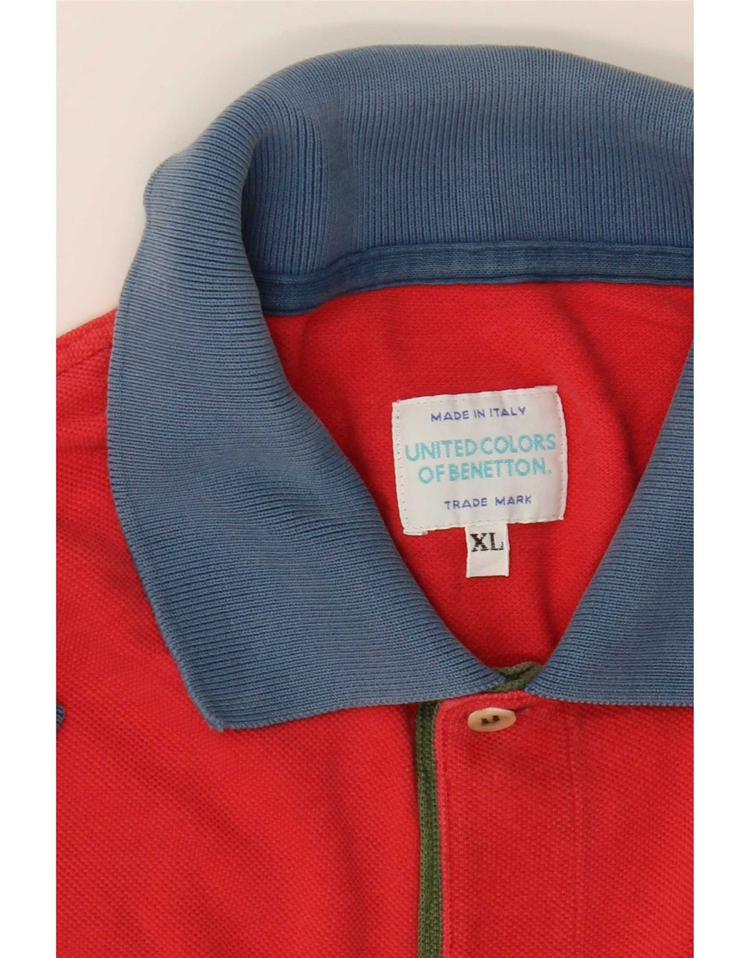 Benetton muška polo majica XL Red Colourblock