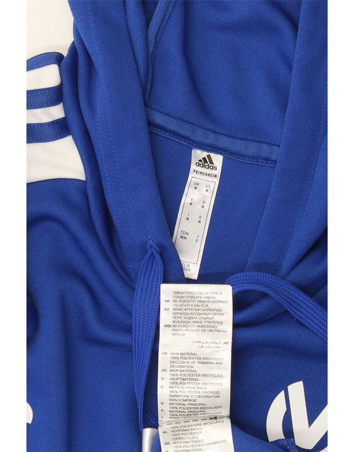 Adidas muška majica s kapuljačom Aeroready Graphic Srednje plavi poliester