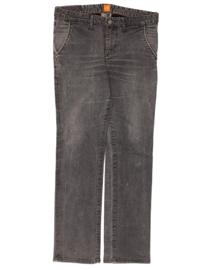 Muške ravne traperice Hugo Boss W32 L30 sive
