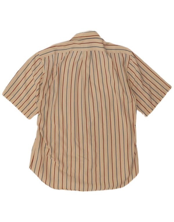 Vintage muška košulja kratkih rukava, veličina 16 41, velike bež pruge