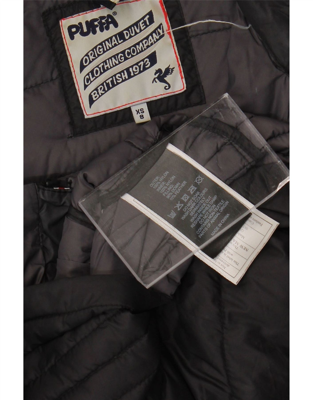 PUFFA Ženska podstavljena jakna Veličina 8 XS crni najlon