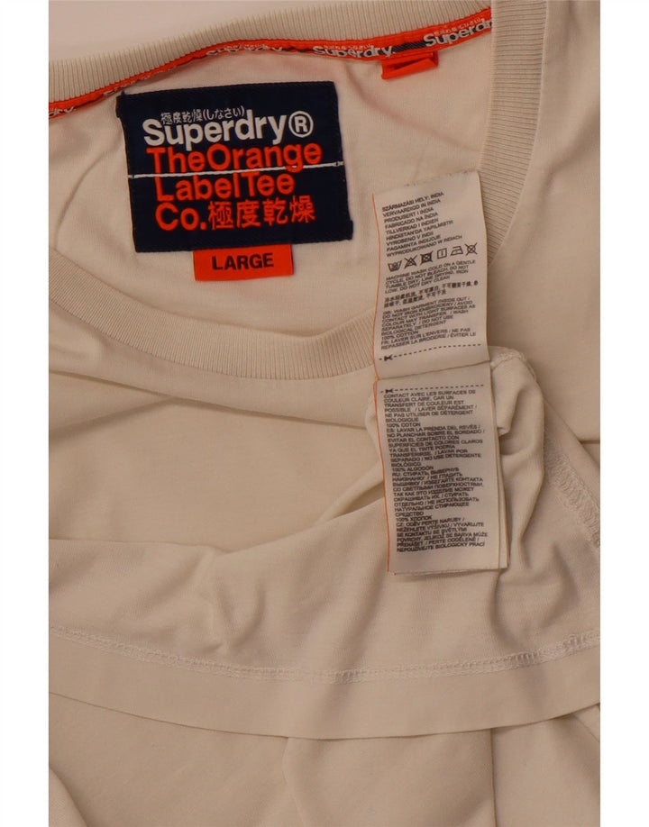 SUPERDRY Muška majica kratkih rukava Veliki bijeli pamuk