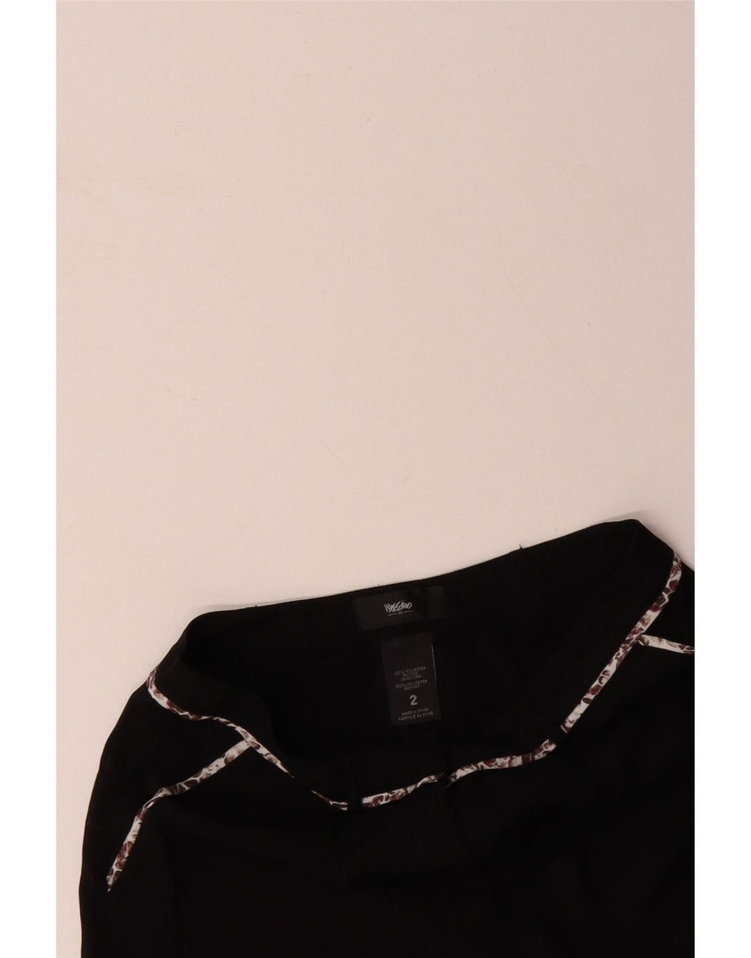 MOSSIMO Ženske chino kratke hlače US 2 XS W28 crni poliester