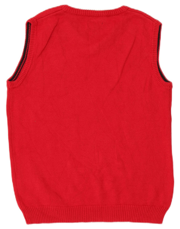 Chaps Boys Vest Tank Top 14-15 Years Red Pamuk