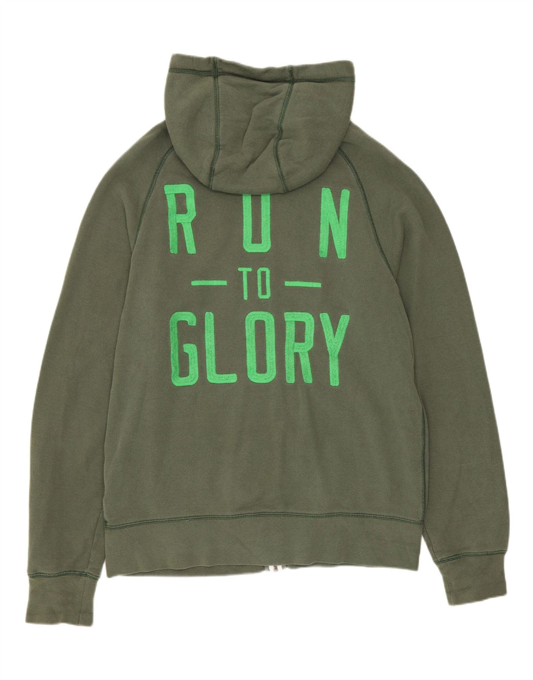 Nike muški pulover s kapuljačom na patentni zatvarač, srednji kaki pamuk