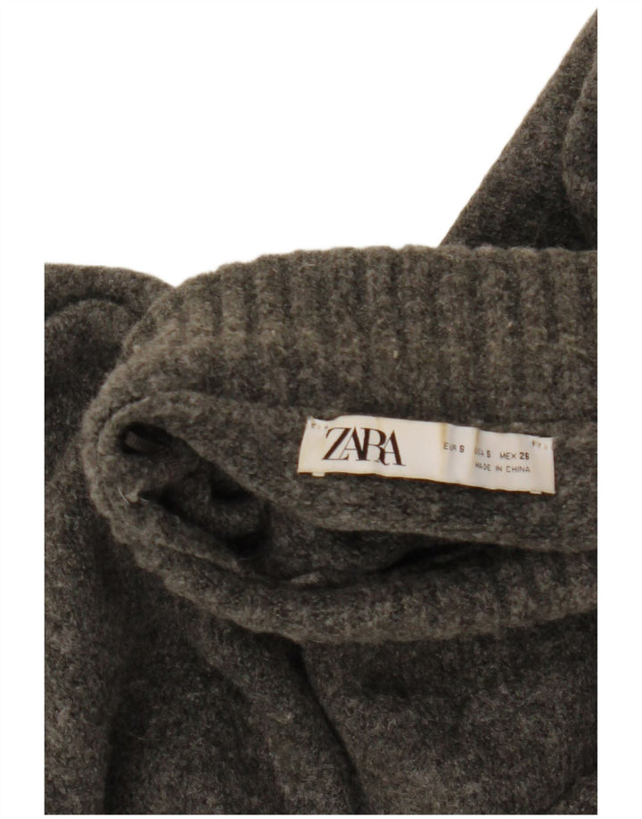 Zara ženski kratki džemper s kornjačičastim ovratnikom UK 10 Small Gray