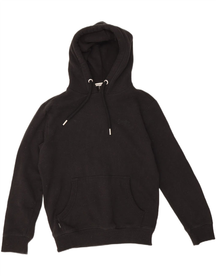 SUPERDRY muška majica s kapuljačom Srednje crni pamuk