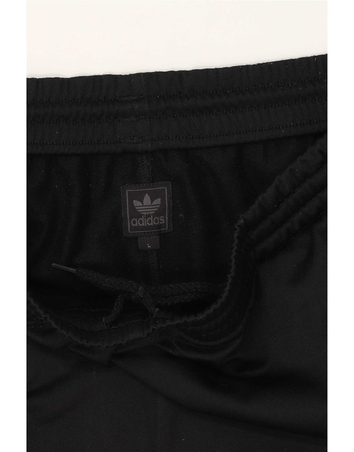 Adidas muške hlače od trenirke velike crne poliesterske