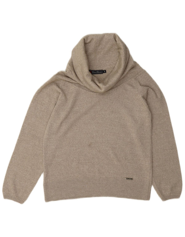 Conte of Firence Ženski pulover s rol izrezom UK 10 Small Grey Flected