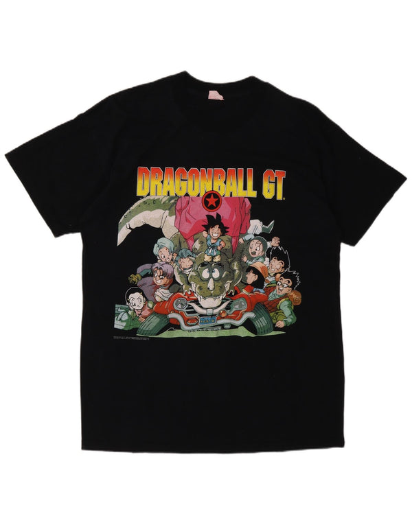 Vintage muška majica s grafičkim motivima Dragon Ball GT 1997 srednje crna
