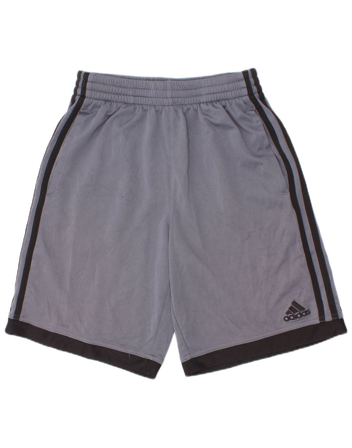Adidas kratke sportske hlače za dječake 10-11 godina, poliester srednje plave boje