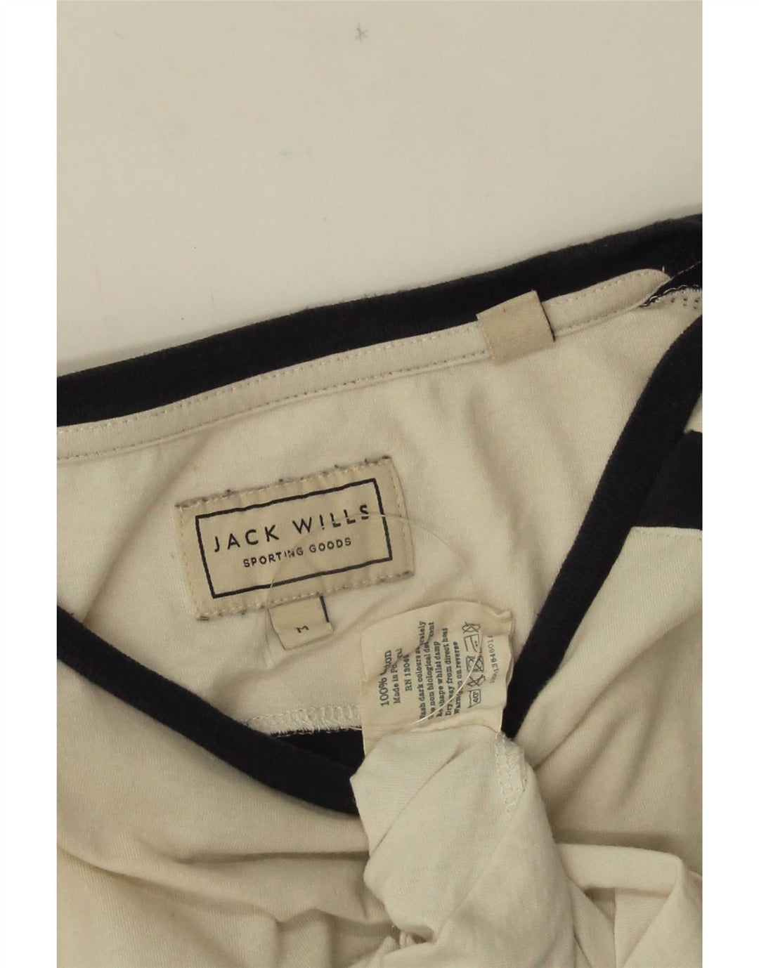 Jack Wills Muška majica kratkih rukava s grafičkim motivima, srednji bijeli pamuk