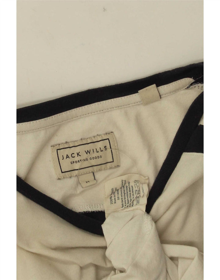 Jack Wills Muška majica kratkih rukava s grafičkim motivima, srednji bijeli pamuk
