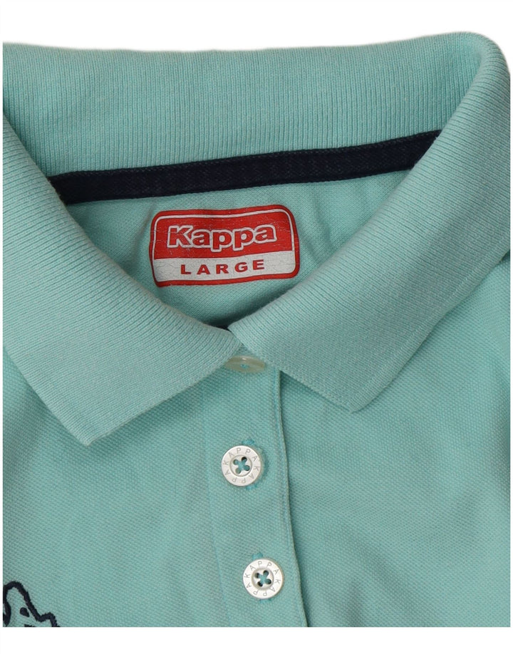 Kappa ženska polo majica UK 14 velika tirkizna