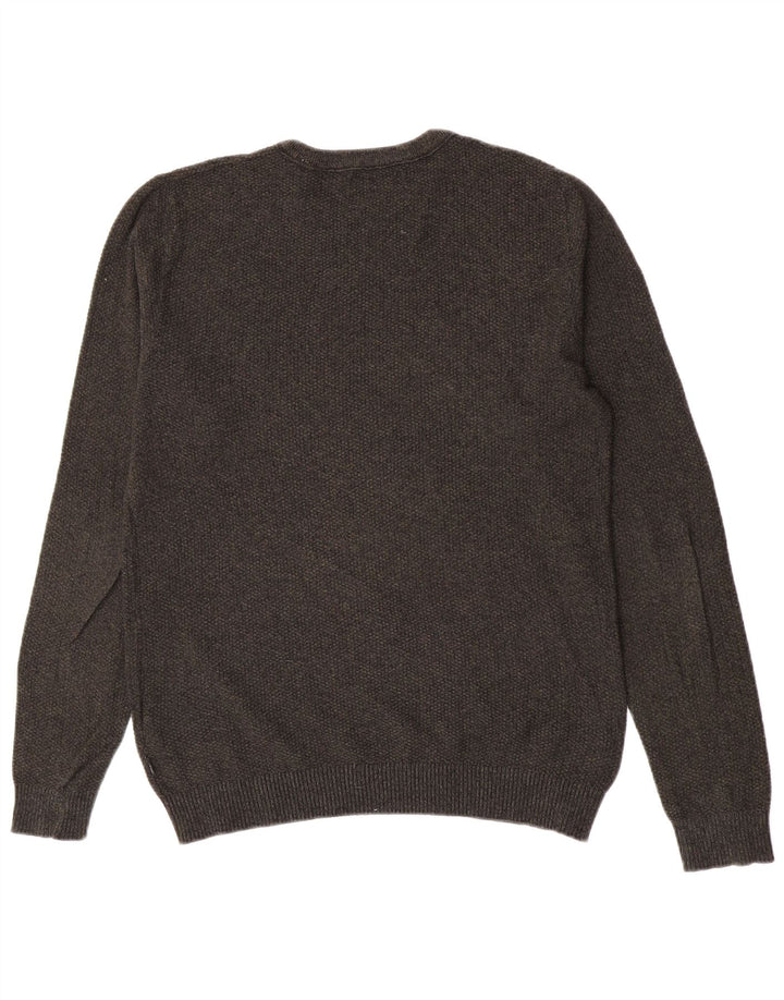 Jack & Jones muški džemper s okruglim izrezom Srednje zeleni pamuk