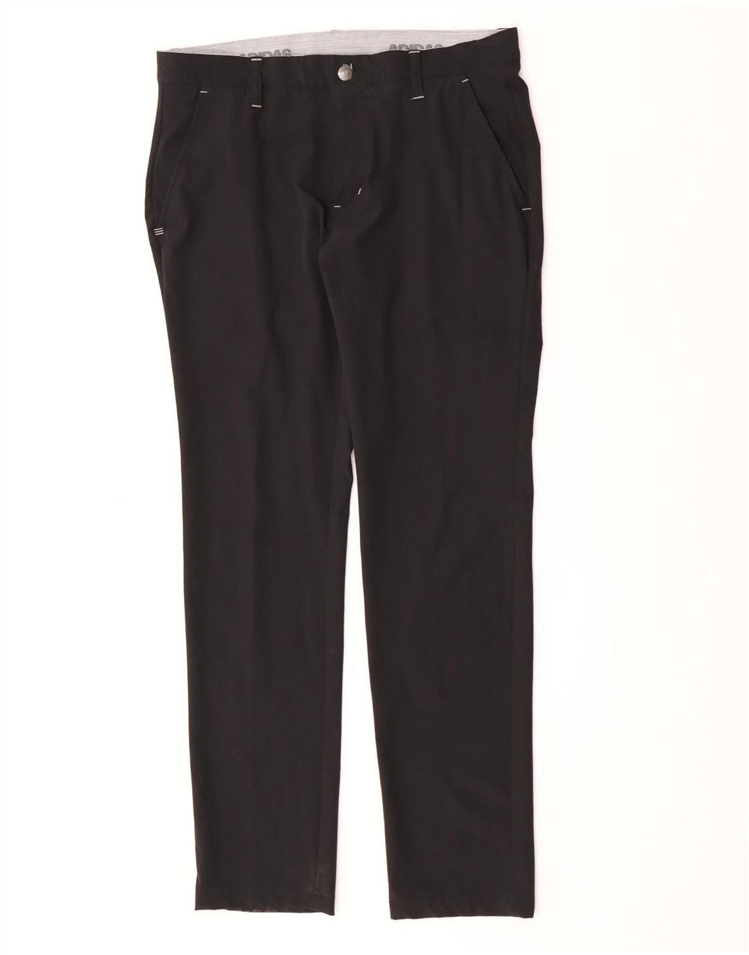 Adidas muške uske chino hlače W32 L32 crni poliester