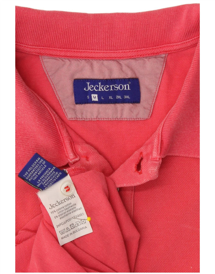 Jeckerson muška polo majica srednje ružičaste pamučne boje