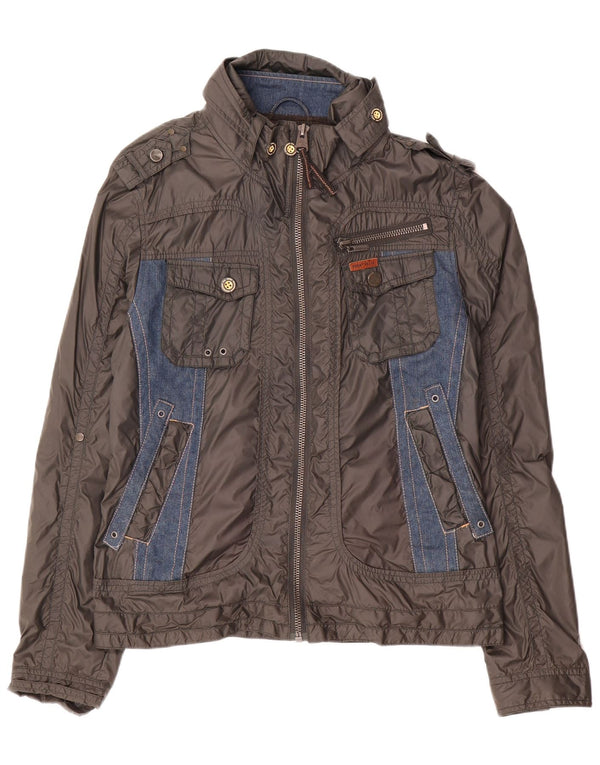 KHUJO Muška vojna jakna UK 40 Large Grey Colourblock poliamid