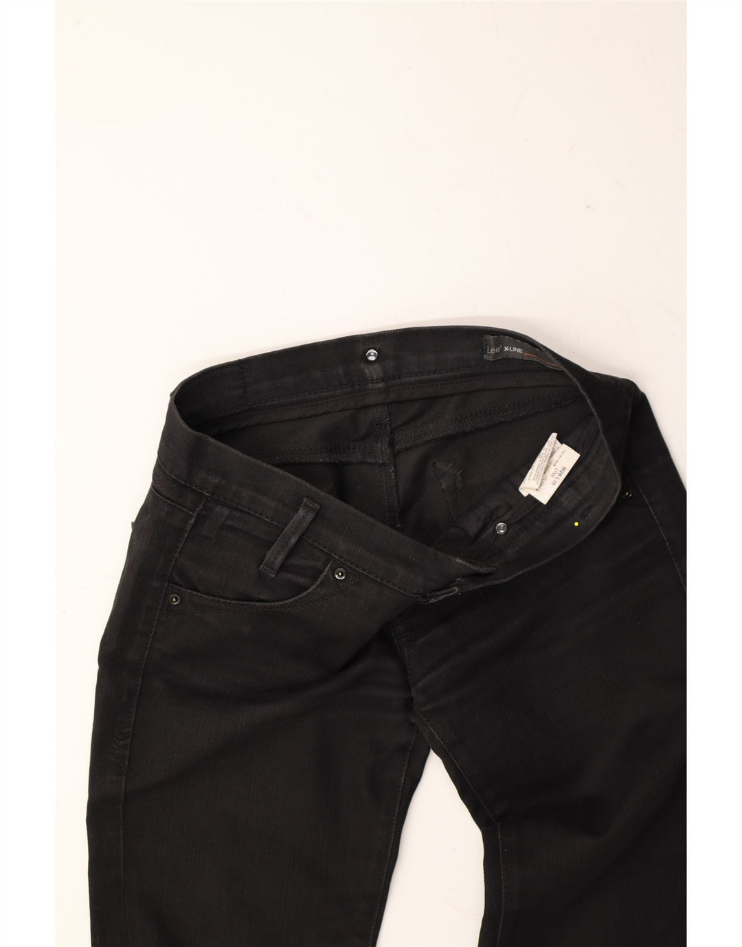 LEE Womens Lynn Straight Jeans W28 L35  Black Cotton Vintage Lee and Second-Hand Lee from Messina Hembry 