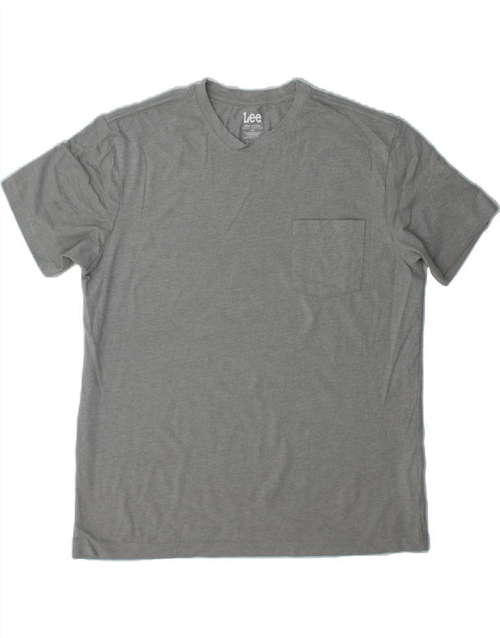LEE Mens T-Shirt Top Large Grey Cotton Vintage Lee and Second-Hand Lee from Messina Hembry 