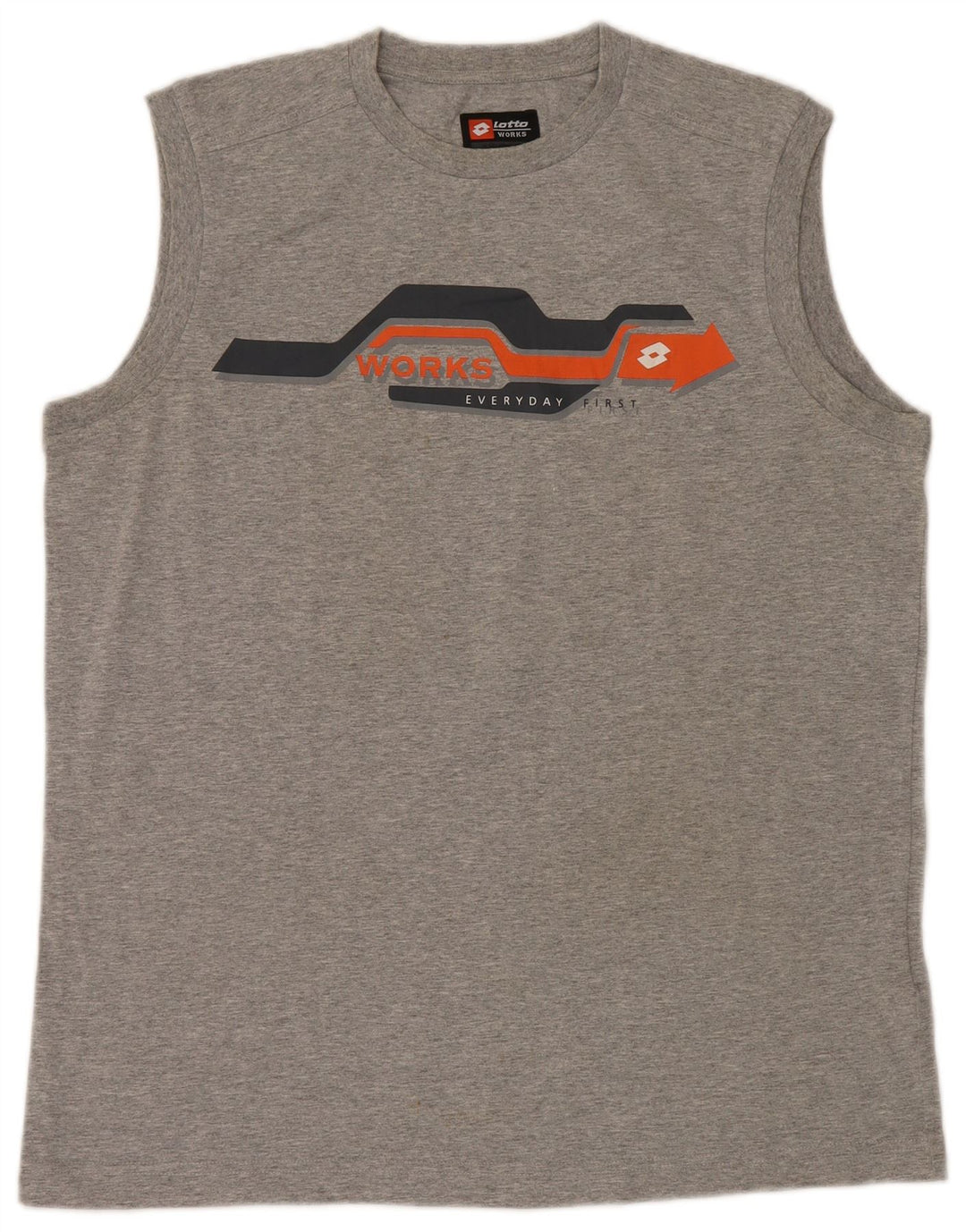 Lotto muški grafički prsluk UK 40/42 veliki sivi pamuk