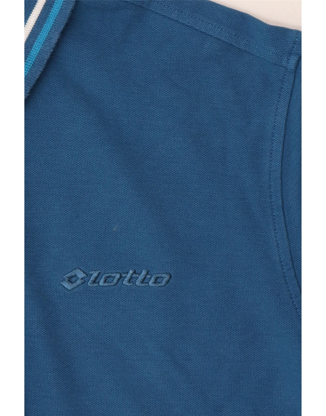 LOTTO Mens Polo Shirt Large Blue Cotton Vintage Lotto and Second-Hand Lotto from Messina Hembry 