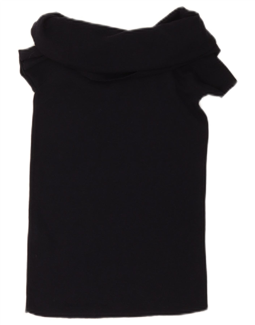 ZARA ženski gornji dio kratke bluze UK 12 Srednje crna viskoza