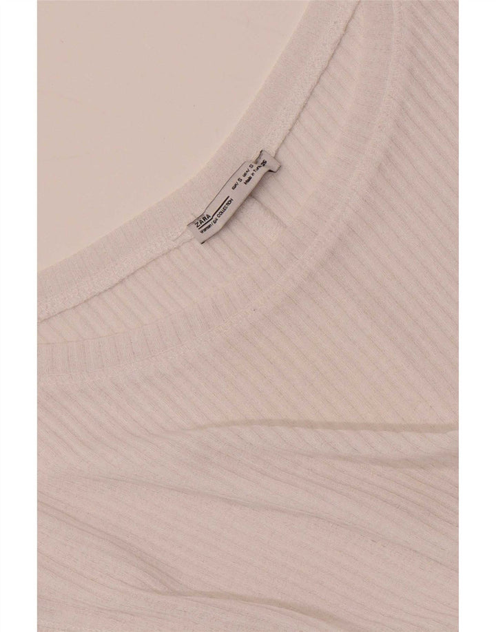 Zara ženski preveliki prsluk UK 10 Small White