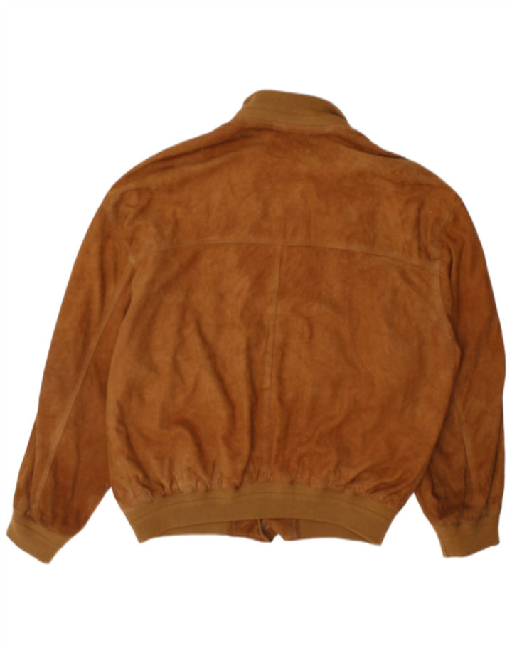 Vintage muška bomber jakna od brušene kože UK 42 XL smeđa